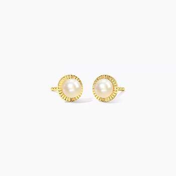 Ivory Serenity Gemstone Stud Earrings