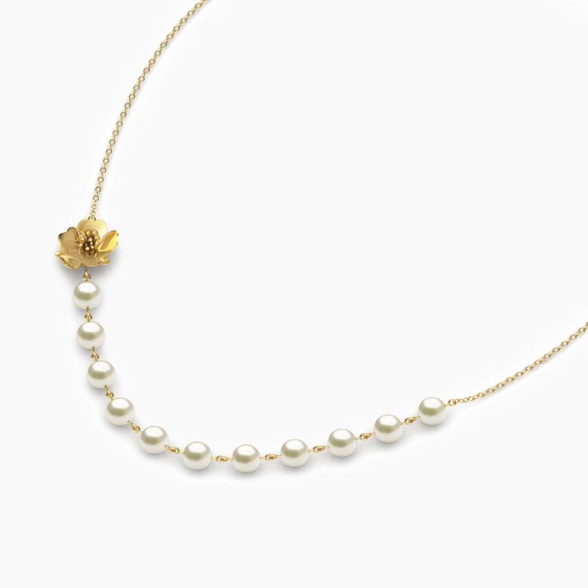 Floret Pearl String Necklace