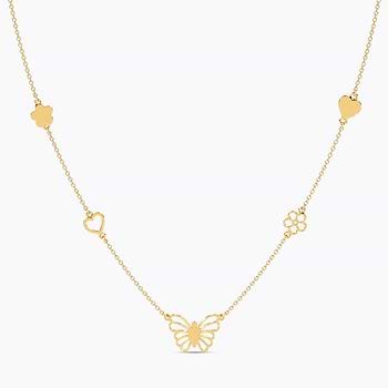 Sway Butterfly Kids Gold Necklace