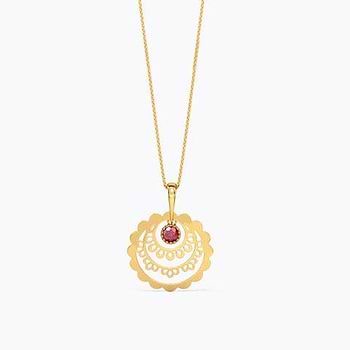 Triya Cutout Gemstone Pendant