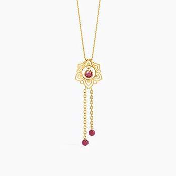 Naira Cutout Gemstone Pendant