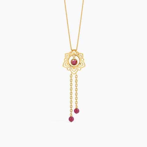 Naira Cutout Gemstone Pendant