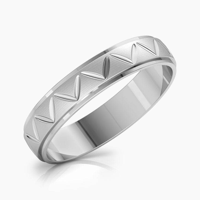 Asher Platinum Band for Men