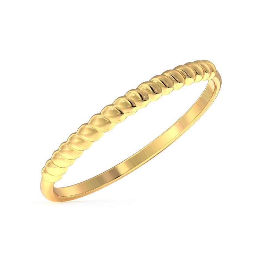Swivel Stackable Gold Ring