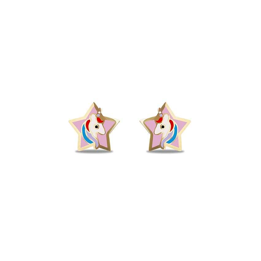 Unicorn Star Kids' Earrings
