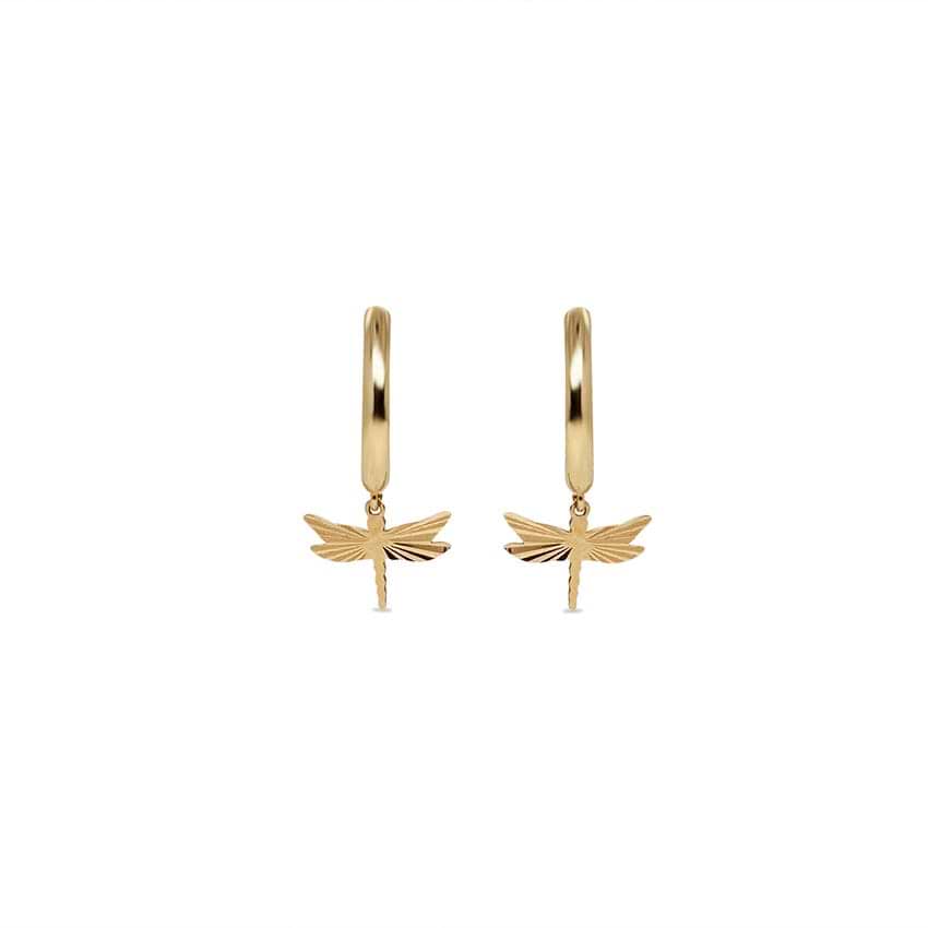 Butterfly Kids' Gold Earrings