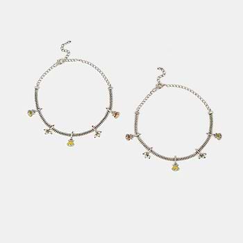Kolshi Anklets in Oxidised 925 Silver