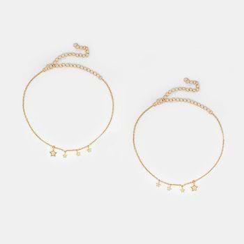 Under the Stars Anklets in Gold Plated 925 Silver
