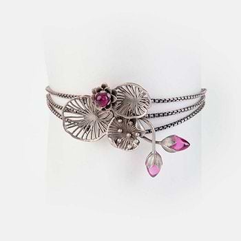 Oxidised Rise Above Judgements Bracelet