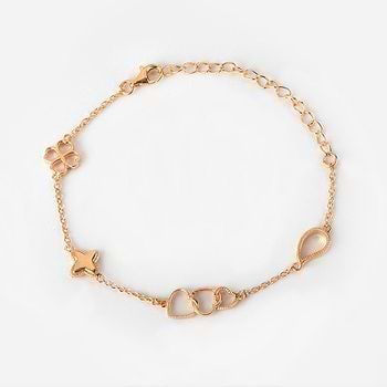 Vacay Mood Charm Bracelet in Gold Plated 925 Silver