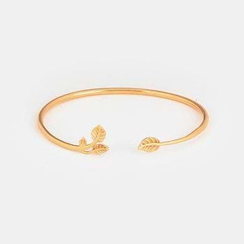 Leaf of Faith Bracelet in Gold Plated 925 Silver
