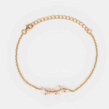 Trailing Vines Bracelet in Gold Plated 925 Silver