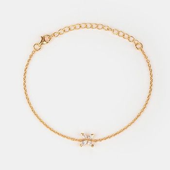 Leaf a Mark Bracelet in Gold Plated 925 Silver
