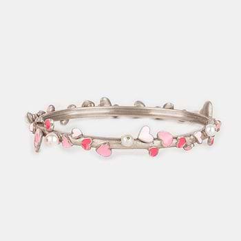 For the Love of Breaking Barriers Heart Bracelet in Oxidized 925 Silver