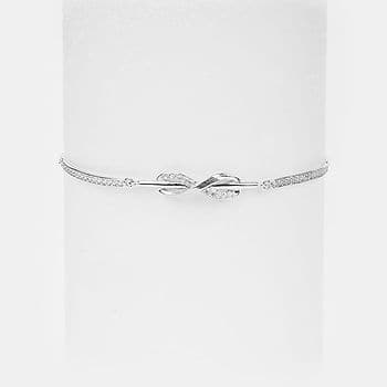 Infinite Friendship Bracelet in Rhodium Plated 925 Silver