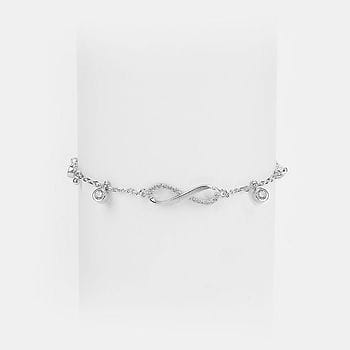 Infinite Laughter Bracelet in Rhodium Plated 925 Silver