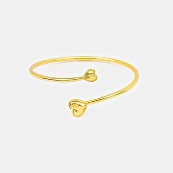 You and Your Clumsy Spills Heart Bracelet in Gold Plated 925 Silver