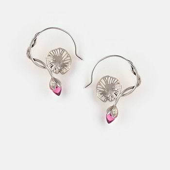 Oxidised Rise Above Apathy Earrings in 925 Silver