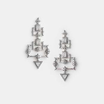 Elizabeth Bennet Earrings in 925 Oxidised Silver