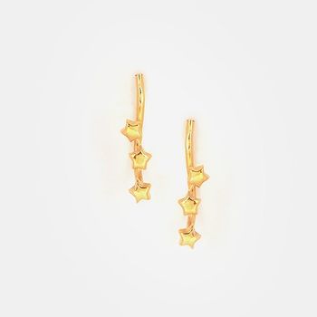 Starry Night Earrings in Gold Plated 925 Silver