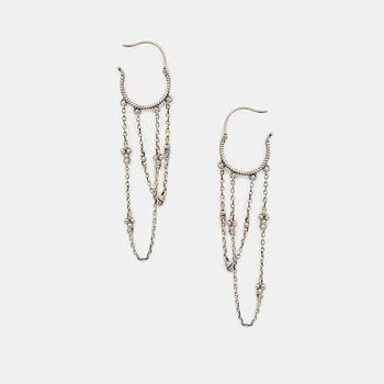 Allurement Hoops in Oxidised 925 Silver