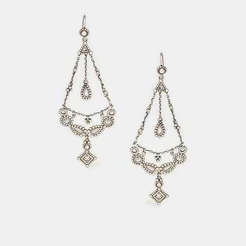Excitement Dangler Earrings in Oxidised 925 Silver
