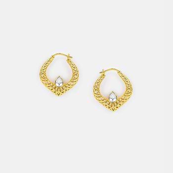 Queen of Organising Earrings in Gold Plated 925 Silver