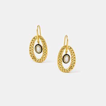 Queen of Great Ideas Earrings in Gold Plated 925 Silver