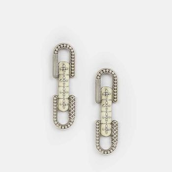 Kumbha Earrings in Oxidised 925 Silver