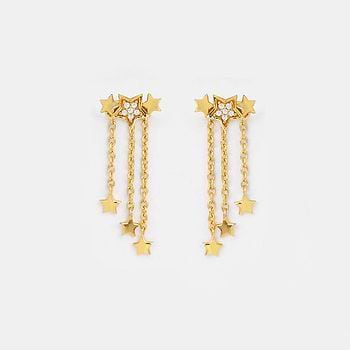 Under the Stars Earrings in Gold Plated 925 Silver