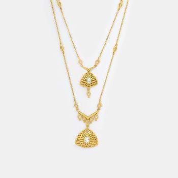 Queen of Action Necklace in Gold Plated 925 Silver