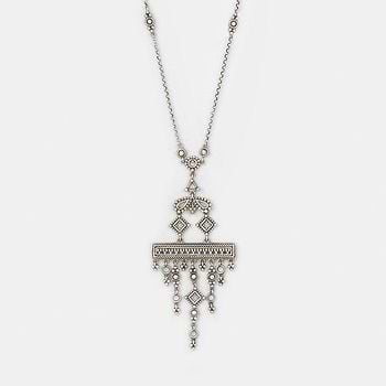 Wonderment Necklace in Oxidised 925 Silver