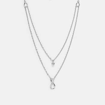Infinite Wisdom Necklace in Rhodium Plated 925 Silver
