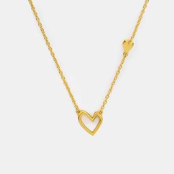 You and Your Off-tune Humming Heart Necklace in Gold Plated 925 Silver