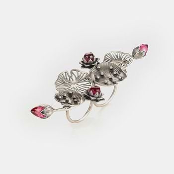 Oxidised Rise Above Rumours Ring in 925 Silver