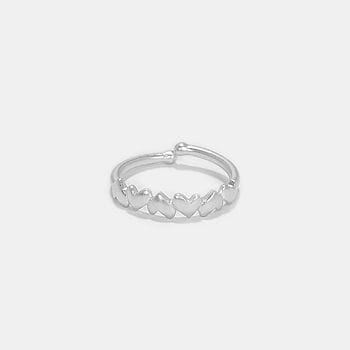 You and Your Happy Squeals Heart Ring in 925 Silver
