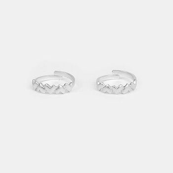 You and Your Happy Squeals Heart Toe Rings in 925 Silver