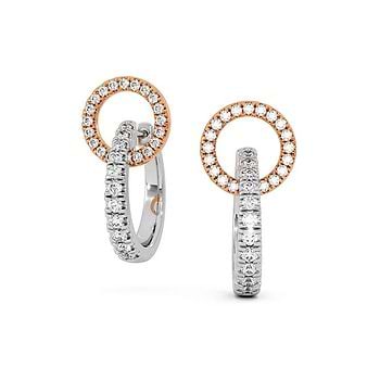 Fluidity Loops Diamond Drop Earrings