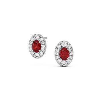 Starry Sapphire Gemstone Stud Earrings
