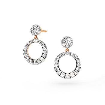Chrysos Orbit Diamond Drop Earrings