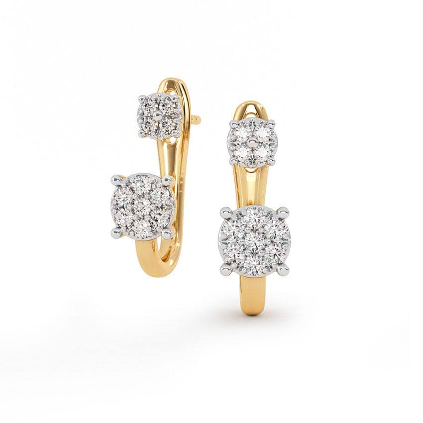 [ILYAND] 韓国ブランド☆14K GOLD☆Baguette Longchain Ear Cuff Luxurious Crystal Baguette Ear Cuff – shependence