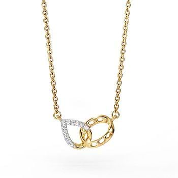 Teardrop Link Diamond Necklace
