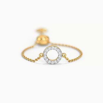 Hoop and Heart Diamond Flexi Ring For Women