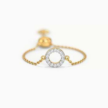 Hoop and Heart Diamond Flexi Ring