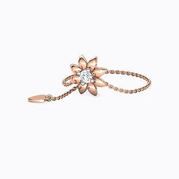 Floweret Diamond Flexi Ring