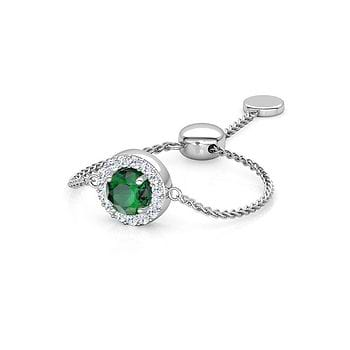 Halo Flexi Gemstone Ring