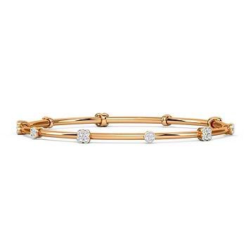Blush Clover Diamond Bangle