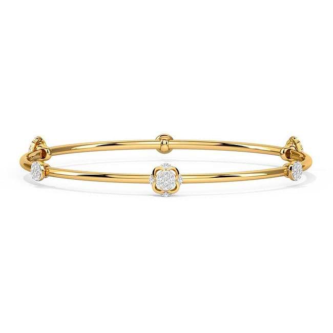 Caratlane gold bangles with price discount