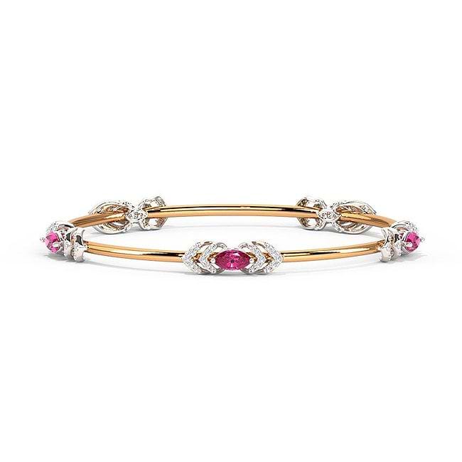 Gemstone bangles shop gold