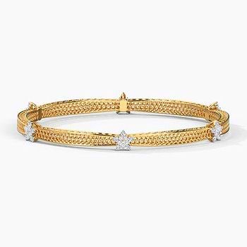 Blossom Mesh Diamond Bangle